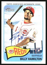 2014 Topps Heritage Real One Autographs Billy Hamilton Auto RC Rookie