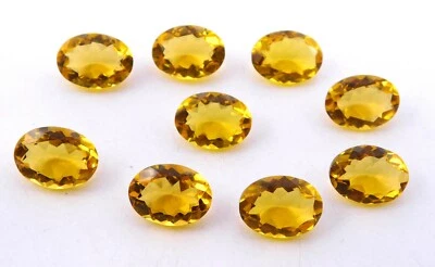 12X16 MM Citrine Oval Cut Lot Loose Lab Created Gemstone For Jewelry Size P-1811 - Image 1 of 3