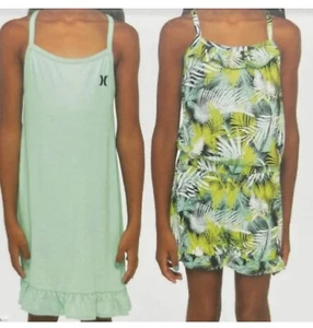 Girl's Hurley 2 Pack Dress and Romper Set Green Large 14 - 16 - Picture 1 of 8