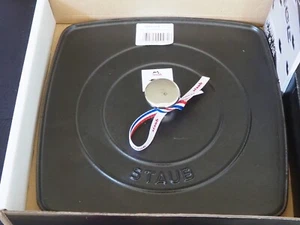 NIB Staub Cast Iron Square 10.3-inch Panini Press, Matte Black - Picture 1 of 7