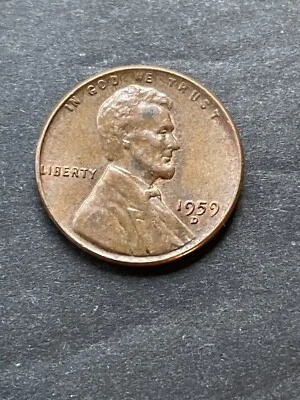 1959 D- D over D Repunched Mintmark Lincoln Cent Error  - Image 1 of 4