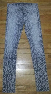 Divine Rights Of Denim Jeans Skinny Distressed Zebra Jeans Gr. 27 29x32 P2632 - Bild 1 von 12