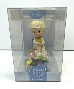 Piedra de nacimiento Precious Moments TinkerBell con alas iluminadas - Noviembre retirado - Imagen 1 de 5