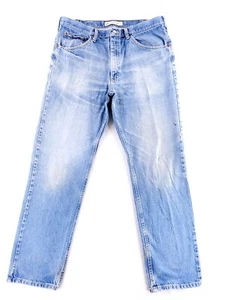 Lee Regular Fit 38x34 Blue Jeans Straight Leg Heavy Denim Casual Work - Picture 1 of 10