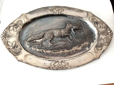 RAR! Jugendstil Schale WMF Modell 242A Straußenmarke um 1905 Tablett - Bild 1 von 4