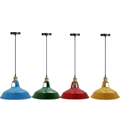 LED_SONE Vintage Metal Shade Chandelier Pendant Ceiling Club Pub Restaurant Diner Light