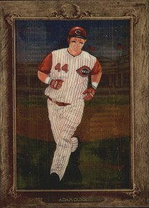 2007 Topps Turkey Red Chrome Cincinnati Reds Baseball Card #21 Adam Dunn /1999