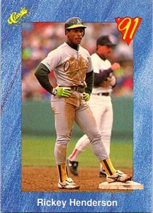 1991 Classic I #T72 Rickey Henderson