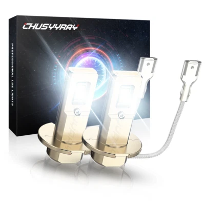 Kit de conversión de bombilla antiniebla LED H3 lámpara DRL blanca súper brillante 6000K Foto 1 de 4