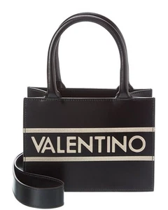 Valentino By Mario Valentino Marie Lavoro Leather Tote Women's Black - Picture 1 of 4
