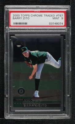 2000 Topps Chrome Traded & Rookies Factory Set Barry Zito #T67 PSA 9 MINT RC - Image 1 of 2