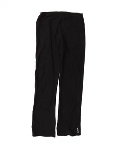 REEBOK Womens Graphic Tracksuit Trousers UK 12 Medium Black DA59 - Picture 1 of 3