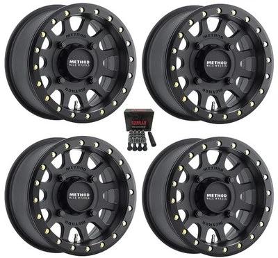 Method 401 Beadlock UTV Wheels/Rims Black 14" (4+3) Can-Am Defender(4) - Image 1 of 3