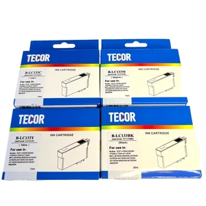 Tecor Ink Cartridge For Brother 133 BLC133 Black Cyan Magenta Yellow - Picture 1 of 24
