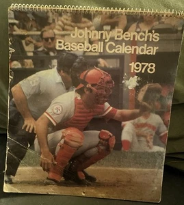 Calendario instructivo de béisbol Johnny Bench de colección 1978 Cincinnati Reds - Imagen 1 de 16