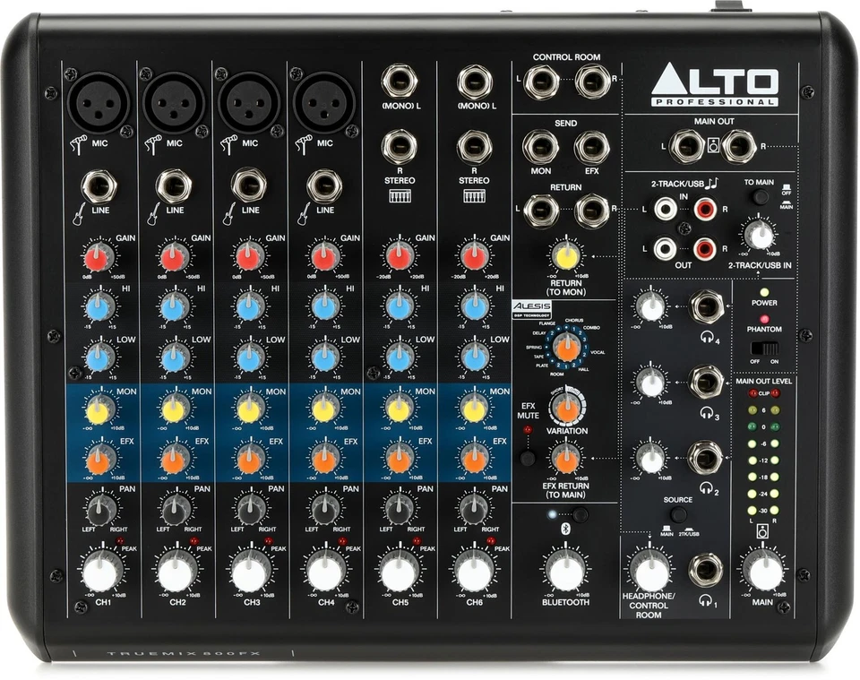 Alto Professional TrueMix 800FX 8-channel Analog Mixer with Multi-FX - Image 1 of 4