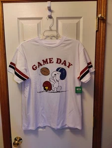 Peanuts-Snoopy/Woodstock Game Day Football T-Shirt Unisex Size-2XL New - Picture 1 of 7