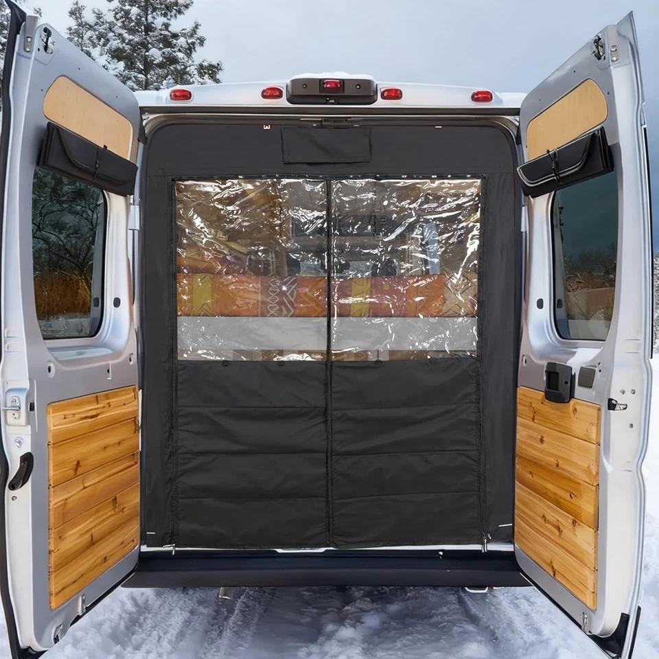 Van Chill Curtain for RAM Promaster 2015–2025 Insulated Rear Door Thermal Cover - Image 1 of 4