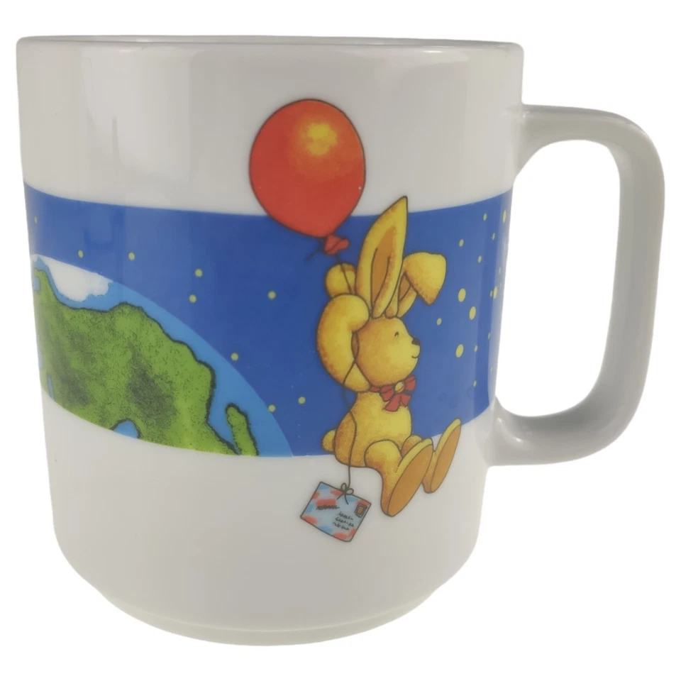 Becher mit Henkel D 7,8 cm H 9 Thomas Kindergeschirr Felix der Hase Porzellan - Bild 1 von 4