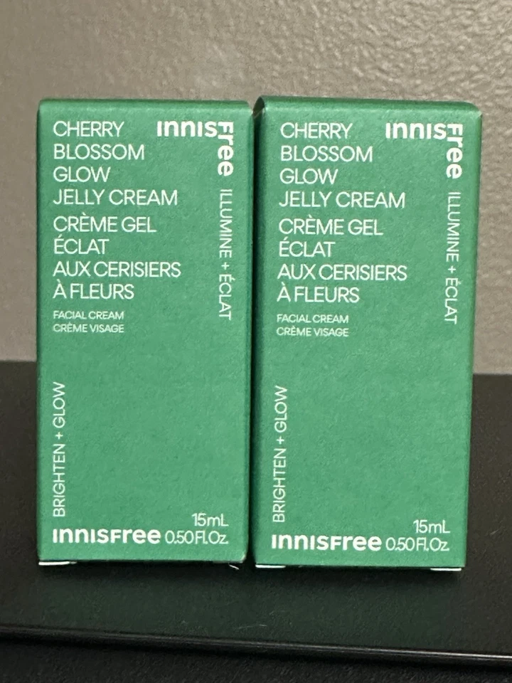 Innisfree Green Tea Hyaluronic Acid Serum Travel Cherry Jelly Cream Set