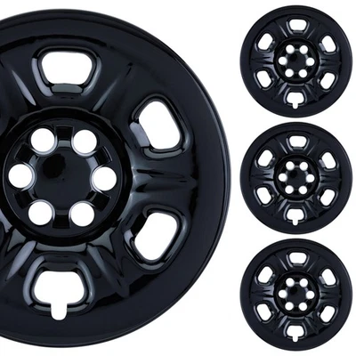 Películas de roda PACRIM 16" preto brilhante para Nissan Frontier S (2005-2025) | Conjunto de 4 - Imagem 1 de 4