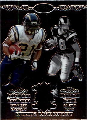 2007 Topps Chrome Running Back Royalty #TF LaDainian Tomlinson/Marshall Faulk FB - Image 1 of 2