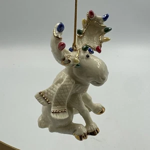 Lenox 2002 Annual Moose Ornament MOOSE MERRIMENT Excellent Condition No Box - Picture 1 of 8