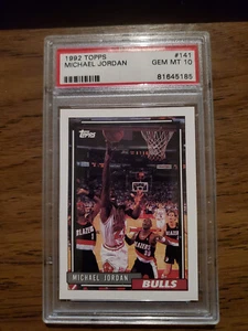 1992 Michael Jordan Topps #141 PSA 10 GEM MINT - Bild 1 von 2