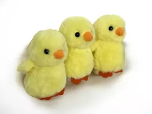 3 Plush Chicks Perfect for Easter or Baby Shower - Picture 1 of 1