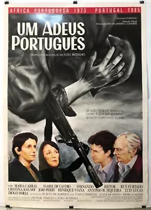 Poster 38 x 27 vintage originale 1986 Um Adeus Português un buon film portoghese - Foto 1 di 12