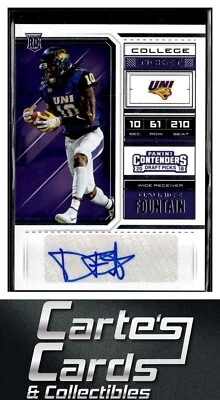 Daurice Fountain 2018 Panini Contenders Draft Picks #290 Northern Iowa RC Auto - Image 1 of 2