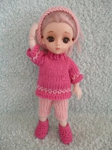 Handgestricktes/Häkelset für einen 15cm 1/8 BJD LATI gelb / Pukifee etc. - Bild 1 von 1