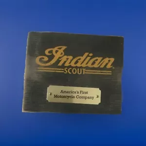 Insegna Pubblicità Targa Legno Indian Scout America's First Motorcycle Company - Foto 1 di 3