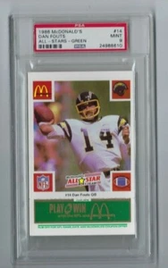McDonald's Dan Fouts 1986 - All-Stars Green #14 HOF MVP - COME NUOVO PSA 9- - Foto 1 di 2