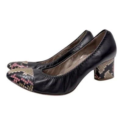 Bombas AGL Attilio Giusti Leombruni Puntera Estampado Serpiente 7.5 EE. UU. 37.5 Foto 1 de 4