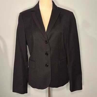 United цвета Benetton шерсти смесь серый блейзер размер 46 США размер 8-10 - Изображение 1 из 4