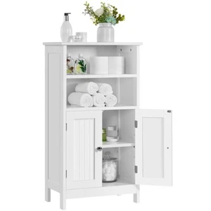 Armario Baño Columna Mueble Baño Suelo Madera para Cocina Blanco 50x30x92cm - Imagen 1 de 10