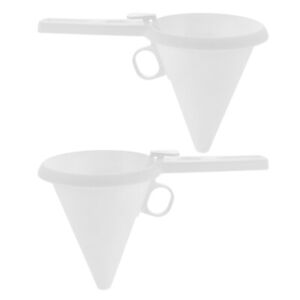  2 Pcs Icing Candy Transferring Funnel Pastry Dispenser Chocolate Cream