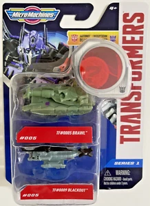 Transformers MICRO MACHINES Series 1 Decepticon BRAWL & BLACKOUT #005 2-Pack - Picture 1 of 6