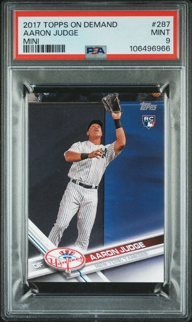 2017 Topps On Demand Aaron Judge Mini #287 RC PSA 9 MINT - POP 3, only 1 higher! - Image 1 of 2