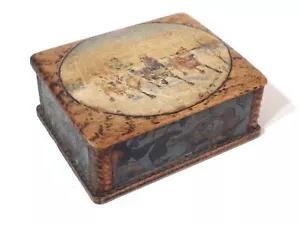 Antique Russia Imperial Russian Hand Painted Jewelry Wooden Box Signed - Picture 1 of 9