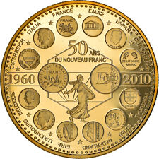 [#181680] Frankreich, Medaille, L'Europe des XXVII, 50 ans du nouveau Franc, Pol