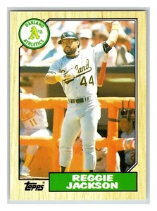 1987 Topps Traded Reggie Jackson Oakland Athletics A's #52T (KCR) - Picture 1 of 2