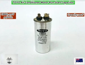 CBB65 TOYO Air Conditioner Motor Run Start Capacitor 2+4 Pin 20uF 50/60Hz (G11) - Picture 1 of 9