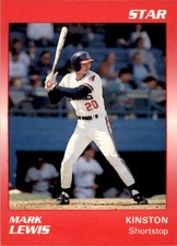 1989 Star #168 Mark Lewis Kinston Indians