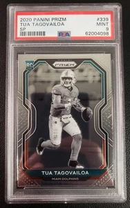 Tua Tagovailoa 2020 Prizm Negative Black White Rookie RC #339 PSA 9 Mint Dolphin - Picture 1 of 2
