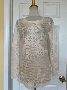 CACHE lace top size S cream - Picture 1 of 6