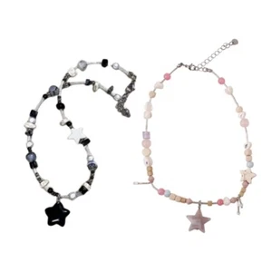 Exquisite Accessory Resin Beaded Neck Jewelry Gift for Women Girls Teens - Picture 1 of 10