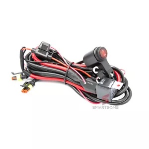 Kit Cablaggio faretti MOTO sottochiave doppio cavo positivo + Pulsante LED IP67 - Imagen 1 de 8