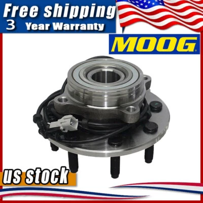 Cojinete de cubo de rueda delantera AWD Moog 1 pieza para 00-02 Dodge Ram 2500 3500 4 ruedas ABS Foto 1 de 4